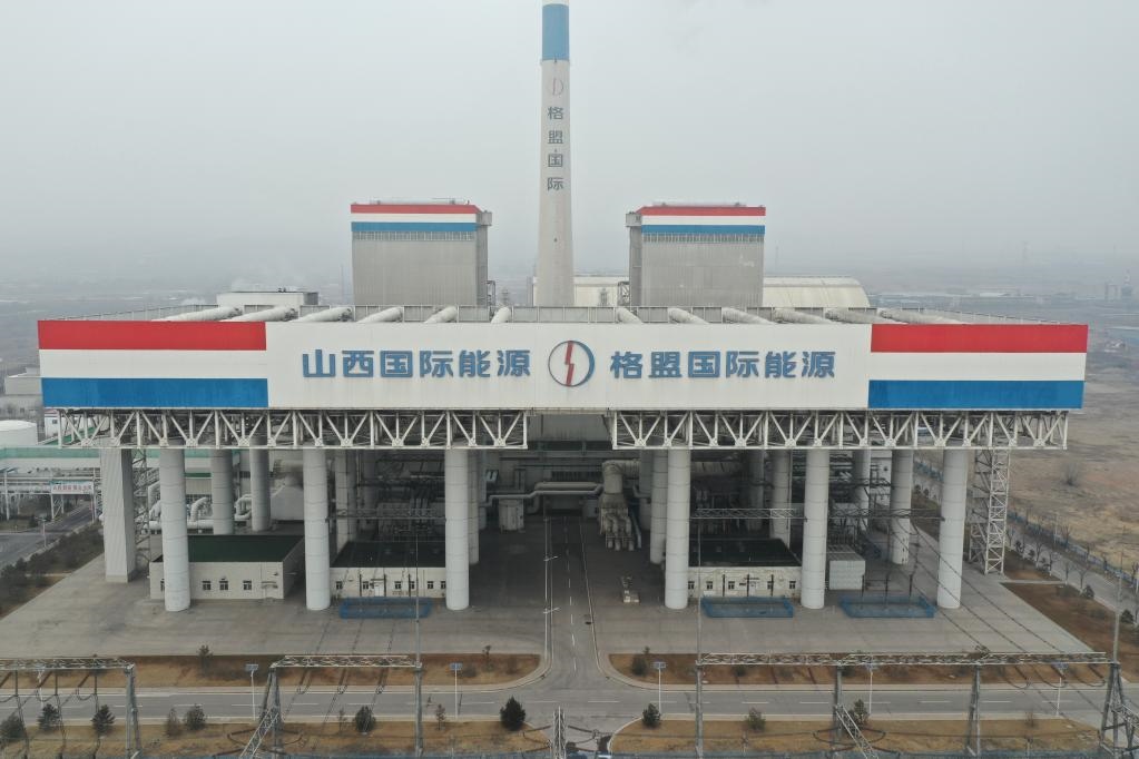 1月27日航拍的山西瑞光熱電有限責(zé)任公司。馮宇 攝