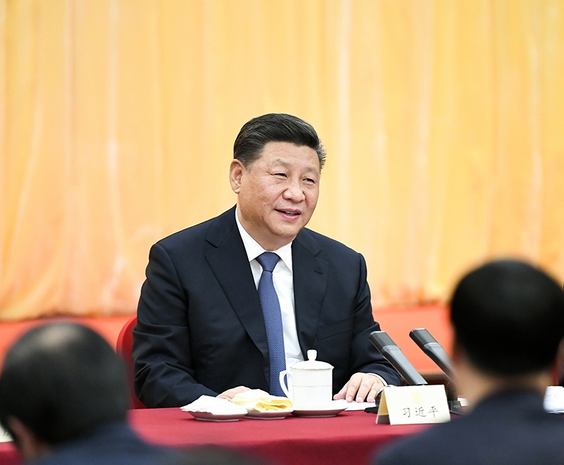 2019年3月4日下午，習(xí)近平總書記看望參加全國政協(xié)十三屆二次會議的文化藝術(shù)界、社會科學(xué)界委員，并參加聯(lián)組會，聽取意見和建議。