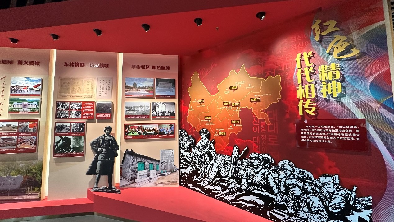 《千秋正氣-朝鮮族革命斗爭史陳列》展廳。人民網(wǎng)記者 金洪花攝