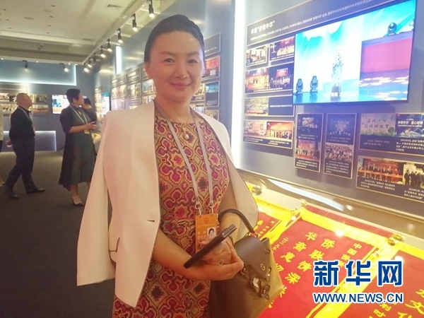 英國川商聯(lián)合總會會長宋汶栗。新華網(wǎng)記者 侯強 攝