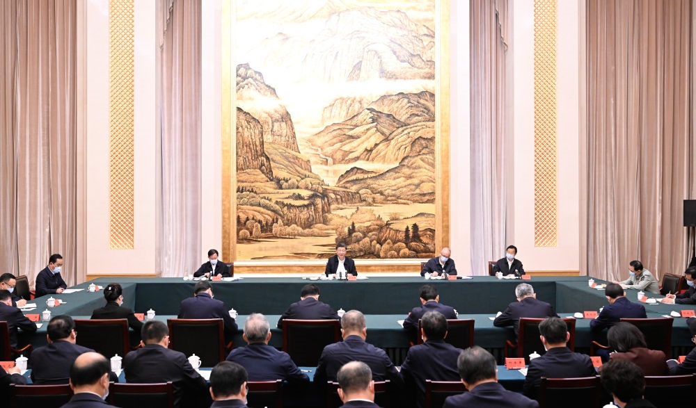 2023年5月17日上午，習近平在西安聽取陜西省委和省政府工作匯報并發(fā)表重要講話。