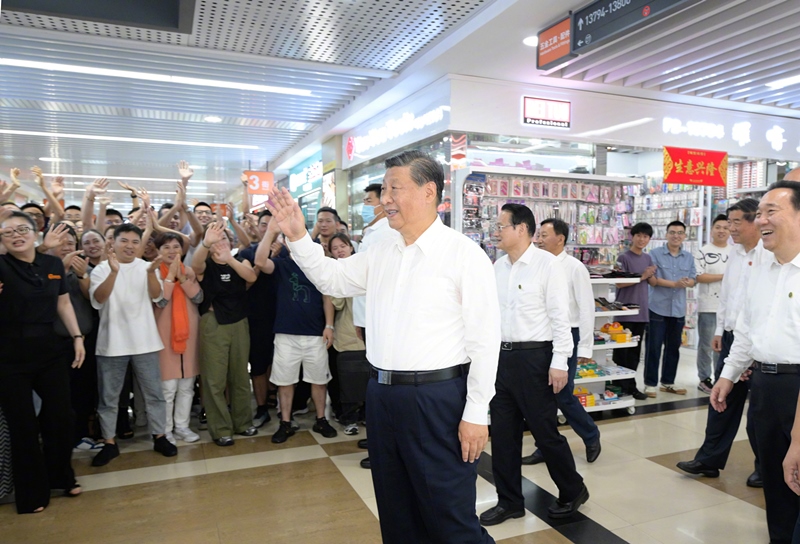 2023年9月20日，習(xí)近平總書記在浙江省金華市考察義烏國(guó)際商貿(mào)城。