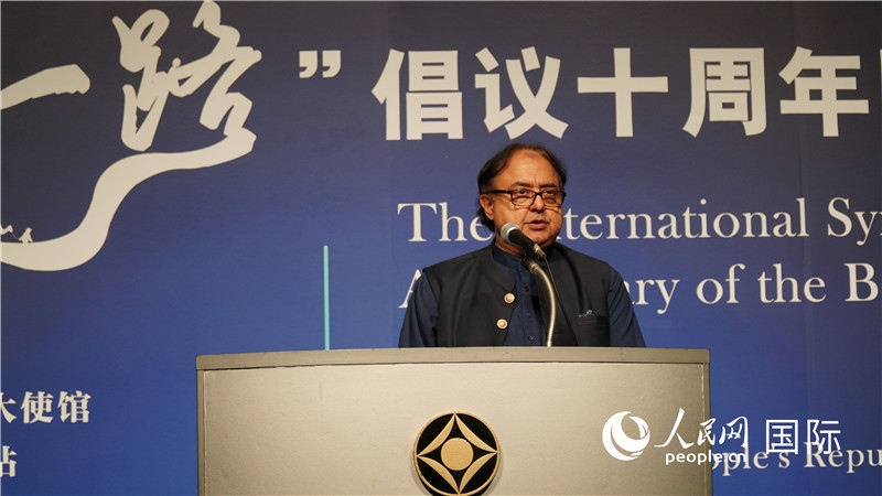 巴基斯坦駐日大使塔拉爾發(fā)言。人民網(wǎng) 蔣曉辰攝