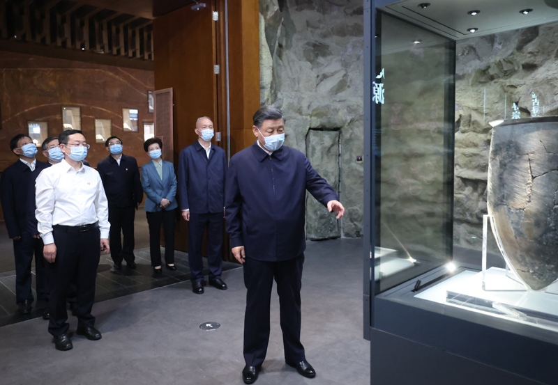 2023年6月2日，習近平來到中國歷史研究院內的中國考古博物館調研。