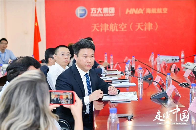 巴航工業(yè)大中華區(qū)商用飛機客戶支援經(jīng)理楊海波。主辦方供圖