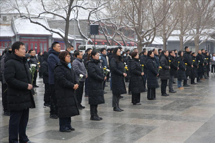 中國人民抗日戰(zhàn)爭紀念館舉行國家公祭日悼念活動。中國人民抗日戰(zhàn)爭紀念館供圖