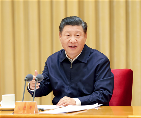 2020年11月16日至17日，中央全面依法治國工作會議在北京召開。中共中央總書記、國家主席、中央軍委主席習(xí)近平出席會議并發(fā)表重要講話。圖/新華社記者 龐興雷 攝