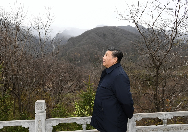 2020年4月20日，習(xí)近平在陜西秦嶺牛背梁國(guó)家級(jí)自然保護(hù)區(qū)，了解秦嶺生態(tài)保護(hù)工作情況。