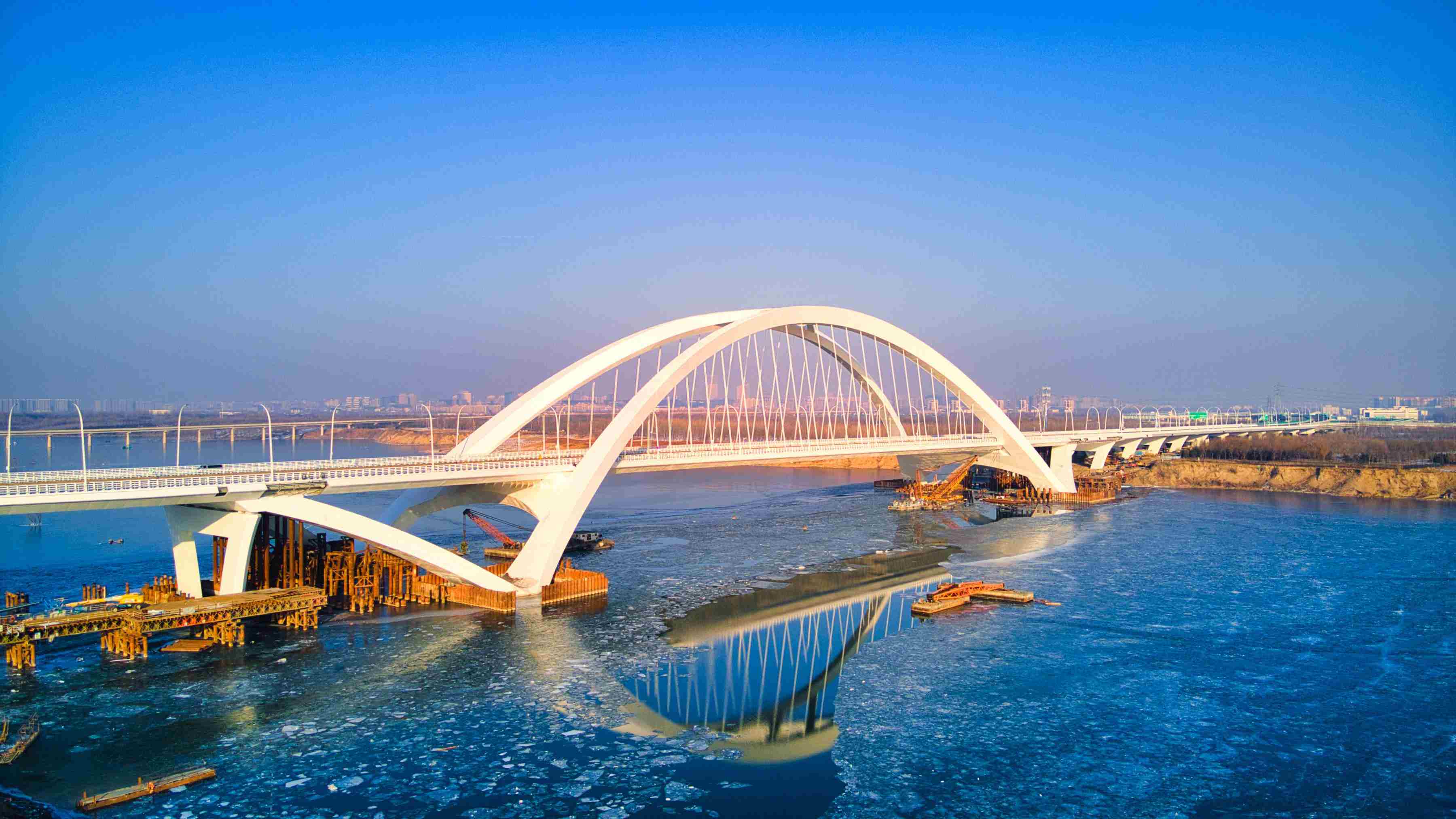開(kāi)通后的京雄大橋。受訪(fǎng)方供圖
