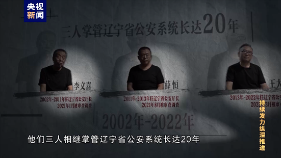 △李文喜、薛恒、王大偉在2021至2022年間先后落馬。