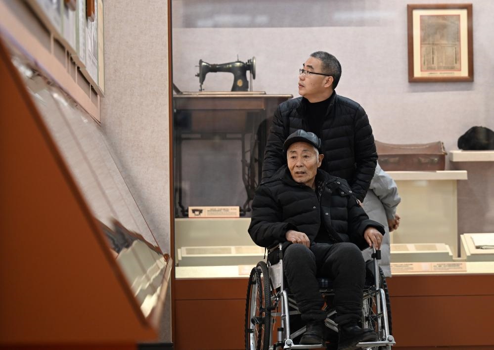2024年1月29日，市民在平津戰(zhàn)役紀念館參觀。