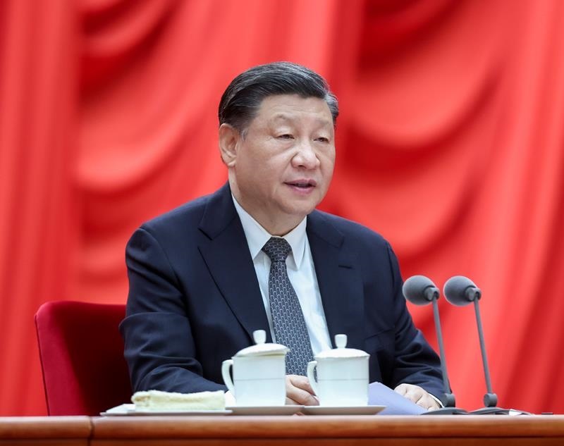 △2023年4月3日，學(xué)習(xí)貫徹習(xí)近平新時(shí)代中國(guó)特色社會(huì)主義思想主題教育工作會(huì)議在北京召開(kāi)。習(xí)近平總書(shū)記出席會(huì)議并發(fā)表重要講話。