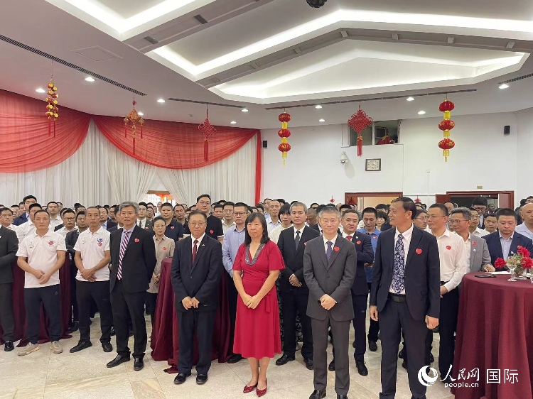 駐尼日利亞使館春節(jié)招待會現(xiàn)場。人民網(wǎng)記者 姜宣攝