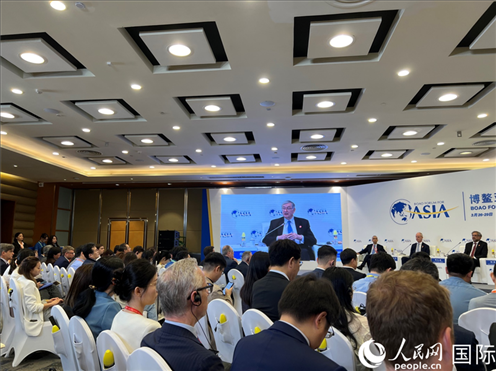3月27日，博鰲亞洲論壇2024年年會“全球地緣政治展望”分論壇現(xiàn)場。人民網(wǎng) 艾里士攝