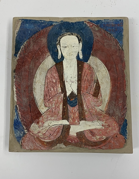 佛像壁畫殘片（暫定名）。國家文物局供圖