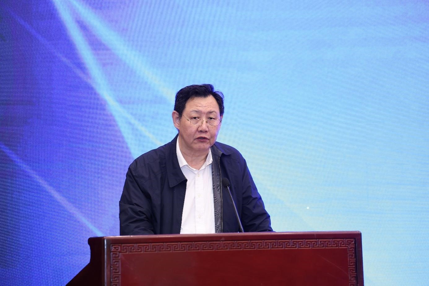 中國物流與采購聯(lián)合會黨委副書記余平致辭。主辦方供圖