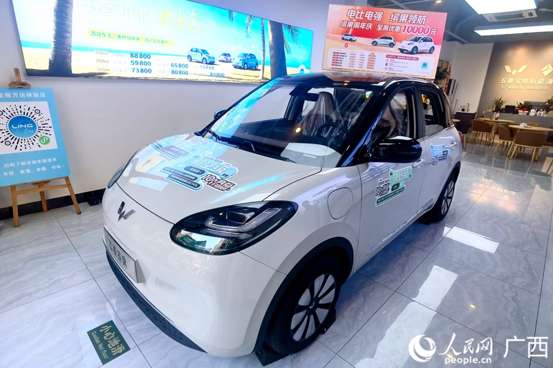 五菱汽車推出置換補(bǔ)貼。人民網(wǎng)記者 陳燕攝