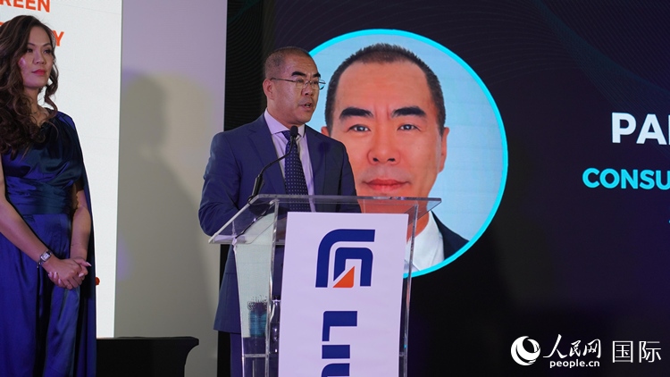 中國(guó)駐約翰內(nèi)斯堡總領(lǐng)事潘慶江發(fā)言致辭。人民網(wǎng) 張茜攝