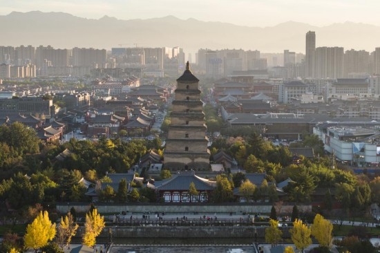 西安大雁塔景色（2023年11月17日攝，無人機(jī)照片）。新華社記者 邵瑞 攝