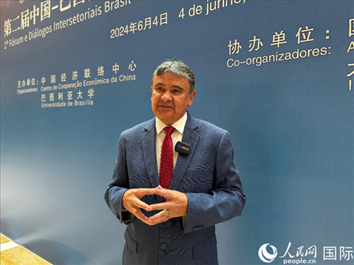 巴西社會(huì)發(fā)展部部長(zhǎng)迪亞斯。 人民網(wǎng)記者 張榮攝