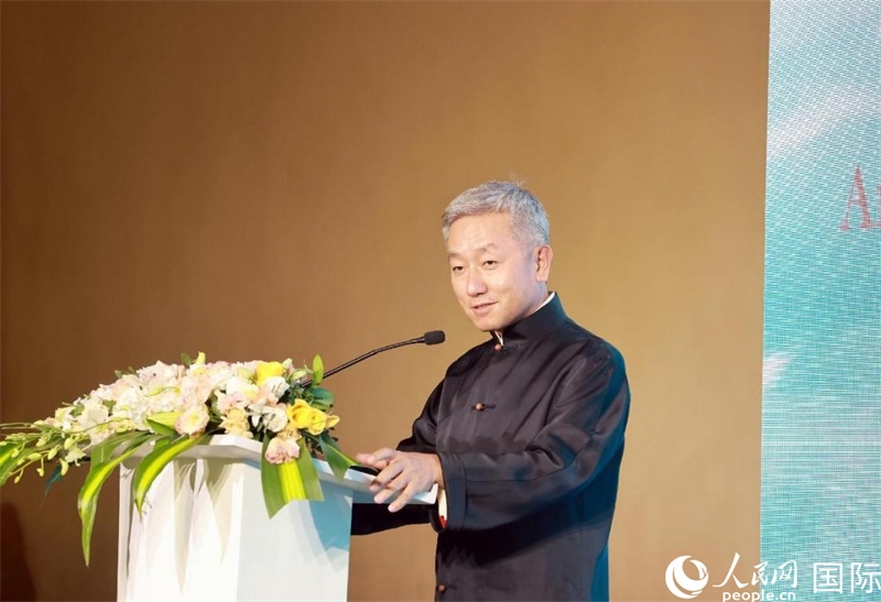 張益明大使致辭。人民網(wǎng)記者 管克江攝