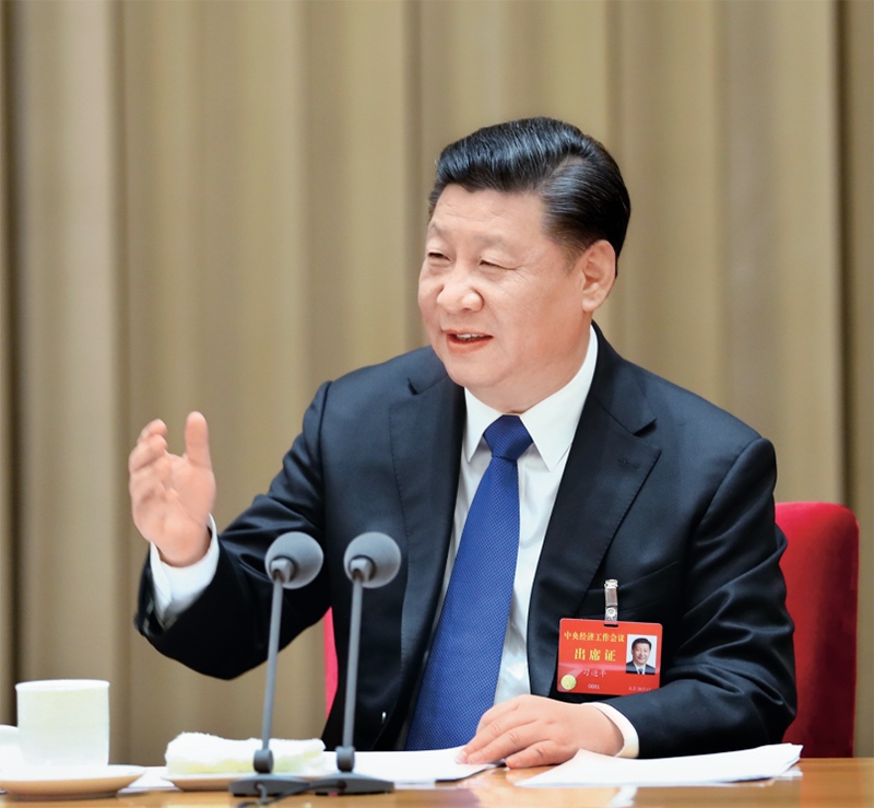 2017年12月18日至20日，中央經(jīng)濟工作會議在北京舉行。中共中央總書記、國家主席、中央軍委主席習近平發(fā)表重要講話。 新華社記者 謝環(huán)馳/攝