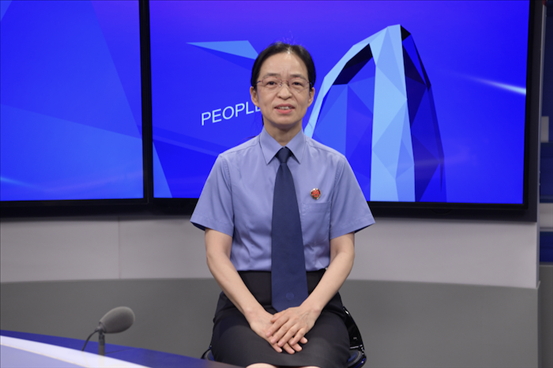 最高人民檢察院行政檢察廳二級高級檢察官張立新。人民網(wǎng)記者 王曉嘯攝