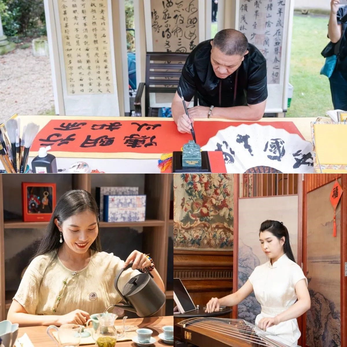 中國非遺與傳統(tǒng)文化展區(qū)引人入勝。 “中國之家”供圖
