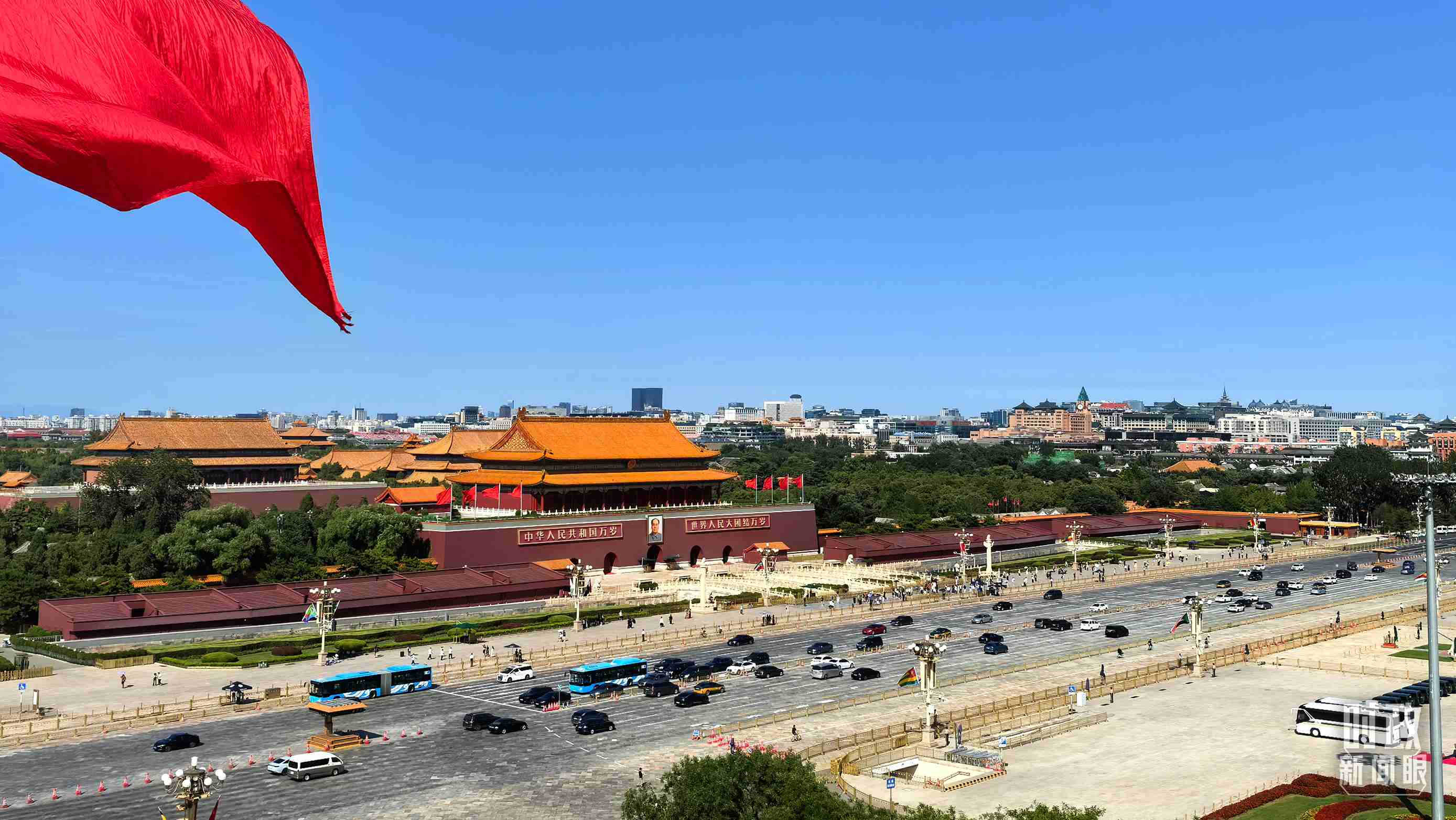 △9月2日，北京晴空萬(wàn)里。（總臺(tái)央視記者張垚拍攝）