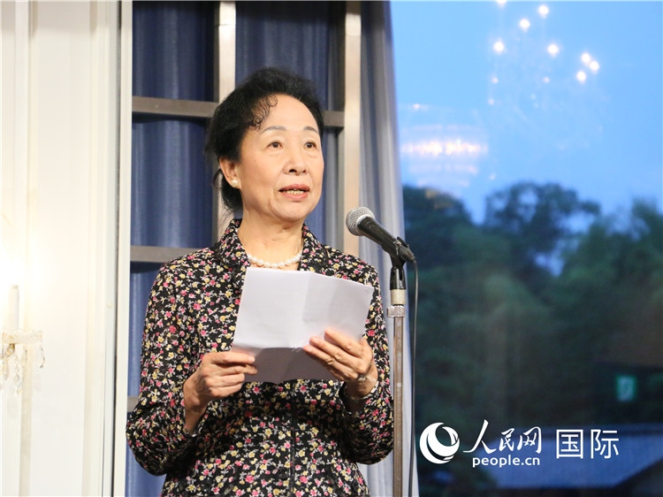 中國(guó)商務(wù)部原部長(zhǎng)助理郭莉致辭。人民網(wǎng) 許可攝
