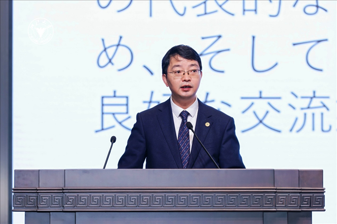 浙江大學(xué)副校長周江洪致辭。浙江大學(xué)供圖