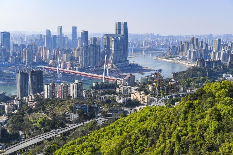 這是2024年3月25日拍攝的重慶城市景象。新華社記者 王全超 攝