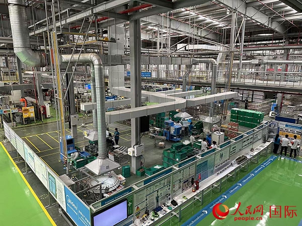 中企美的泰國工廠。人民網(wǎng)記者 簡承淵攝