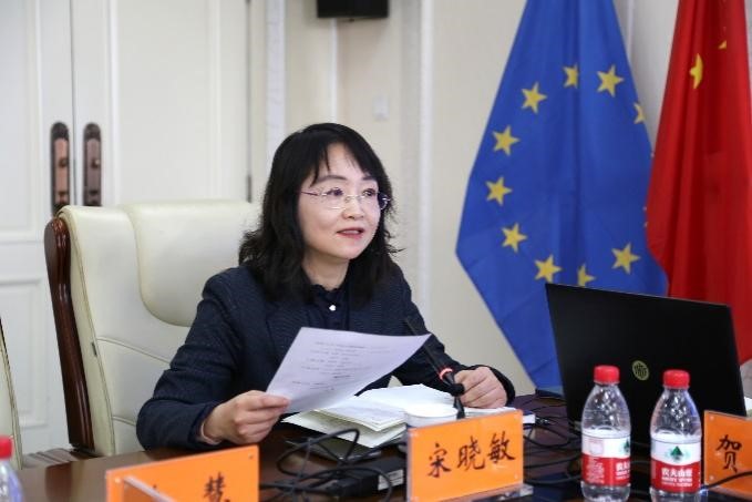 中國(guó)社會(huì)科學(xué)院歐洲研究所《歐洲研究》總編輯、中國(guó)歐洲學(xué)會(huì)秘書長(zhǎng)宋曉敏教授主持研討會(huì)。吳迪攝