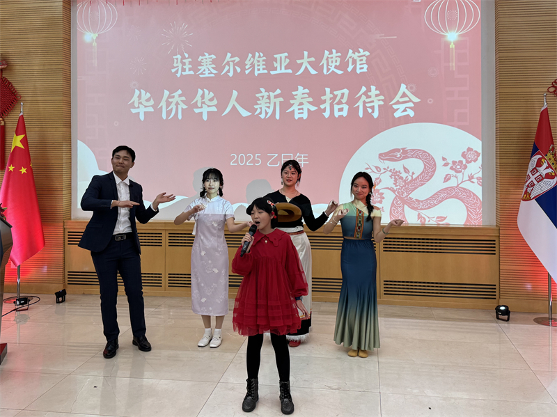 招待會現(xiàn)場表演。諾維薩德孔子學(xué)院供圖