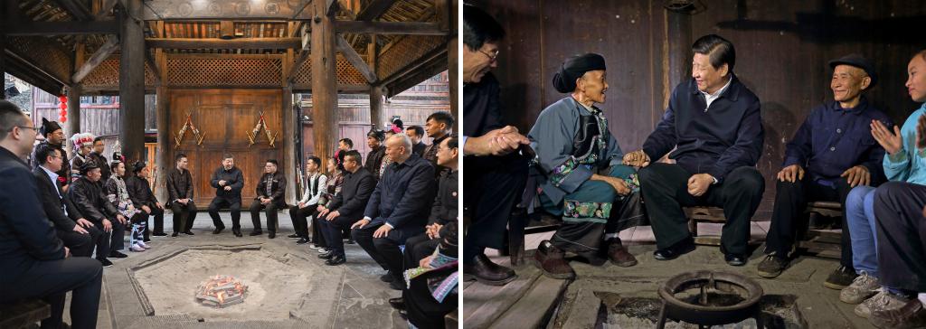 左圖由新華社記者謝環(huán)馳拍攝；右圖由新華社記者蘭紅光拍攝。