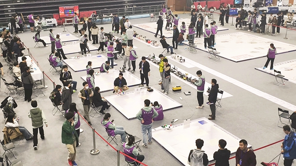 比賽現(xiàn)場。北京建筑大學供圖