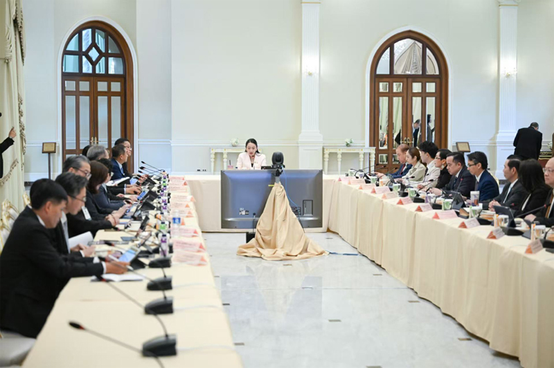 會議現(xiàn)場。泰國總理府供圖