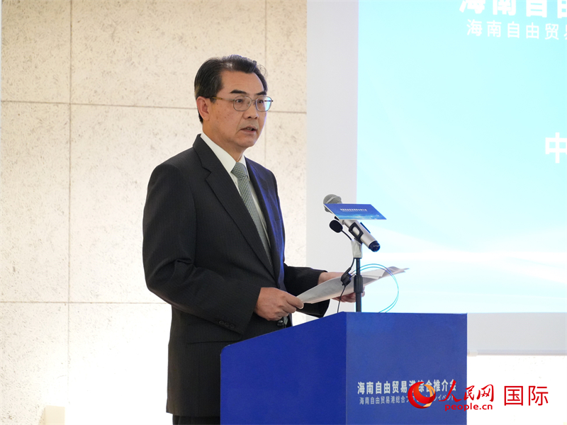 中國駐日本大使吳江浩致辭。人民網(wǎng) 許可攝