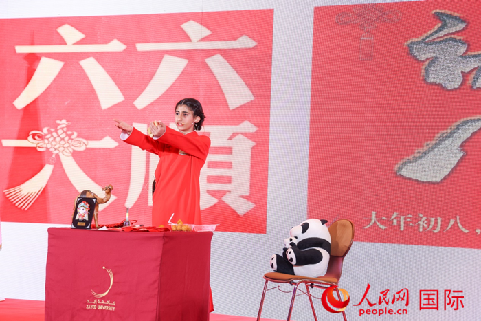 快板表演。人民網(wǎng)記者任皓宇攝